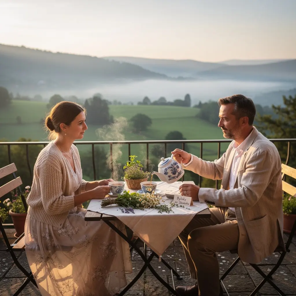Pohár teplého čaju s citrónom a medom na slnečnom parapete